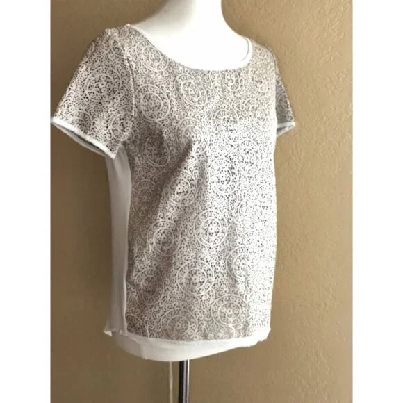 Patterson J Kincaid Hunter Tee Beige (Moonstruck) Women's Blouse PT23261547JK S - Picture 8 of 9